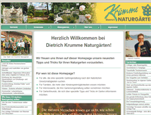 Tablet Screenshot of krumme-naturgaerten.de